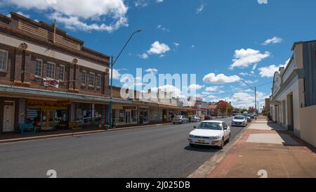 The main street of Guyra in northern New South Wales, Australia Stock Photo