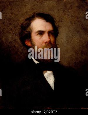 Portrait of Edward Wheelwright. William Morris Hunt (United States, Vermont, Brattleboro, 1824-1879). United States, 1857. Paintings. Oil on canvas Stock Photo