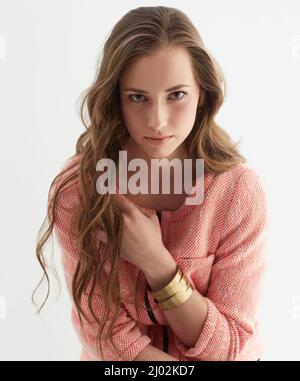 Effortless beauty. Portrait of an attractive young woman looking at the camera. Stock Photo
