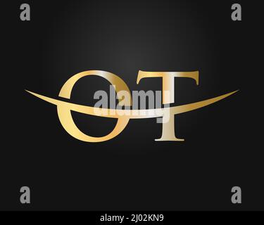 Initial Monogram Letter OT Logo Design Vector. OT Logo Design Template Stock Vector