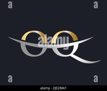 Initial Monogram Letter OQ Logo Design Vector. OQ Logo Design Template Stock Vector