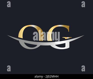 Initial Monogram Letter OG Logo Design Vector. OG Logo Design Template Stock Vector