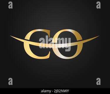 Initial Monogram Letter CO Logo Design Vector. CO Logo Design Template Stock Vector