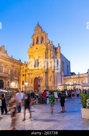 Church of Saint Giuseppe, Ragusa Ibla, Val di Noto, UNESCO World Heritage Site, Sicily, Italy, Europe Stock Photo