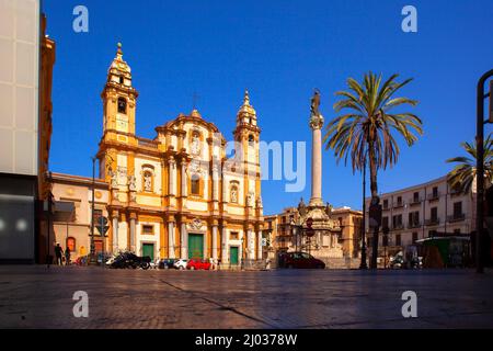 Church of San Domenico, Palermo, Sicily, Italy, Europe Stock Photo