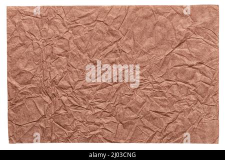 Isolated crumpled sheet paper as part of your perfect gift for friend. Stock Photo