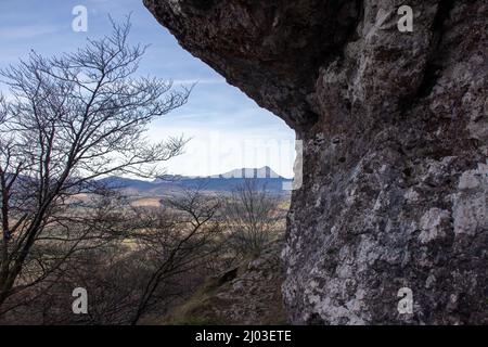 Basque Foothills atxuri pass in the foothills of mount gorbea in the basque country ...