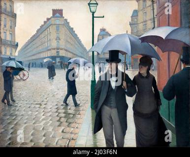 Paris Street; Rainy Day Painting By Gustave Caillebotte Displayed At ...