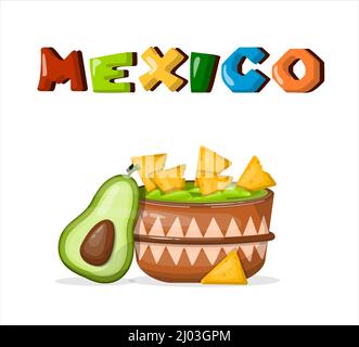Traditional Mexican food. vector cartoon illustration. Mexican street, restaraunt and homemade food and drinks icons for ethnic menu. Cinco de mayo Stock Vector