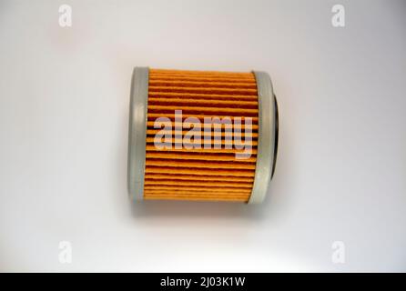 Motorcycle oil filter, for performance Stock Photo