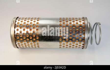 Motorcycle oil filter, for performance Stock Photo