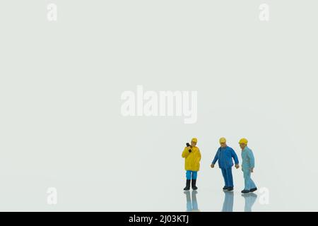 A team of construction workers Stock Photo