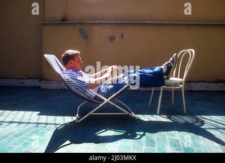 Anthony Hopkins in Rome 1984 Stock Photo