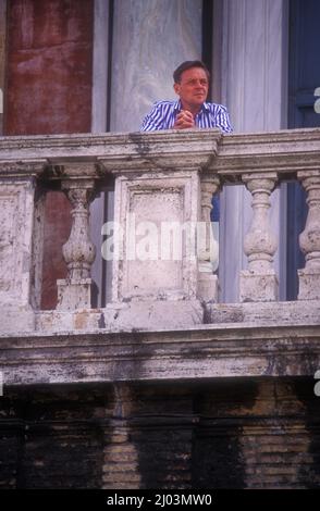 Anthony Hopkins in Rome 1984 Stock Photo