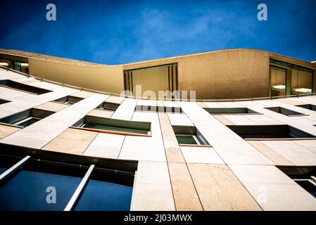 Modern building, contemporary architecture style, industry design, architectural exterior detail Stock Photo