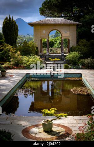 Italian garden at Garinish Island, Glengarriff, Beara, County Cork, Ireland Stock Photo