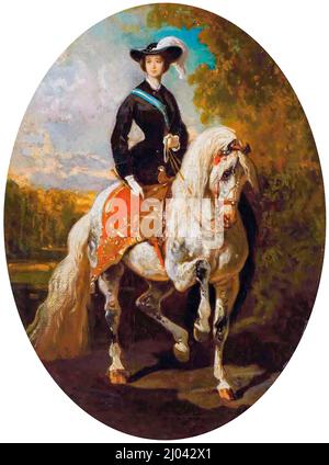 Portrait Empress Eugénie de Montijo Stock Photo - Alamy