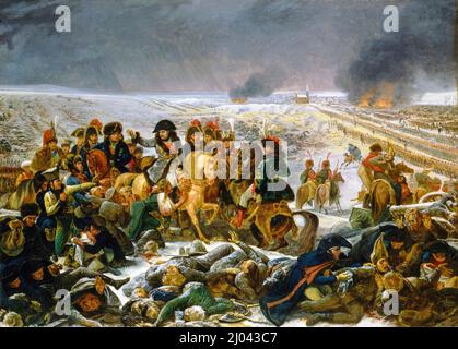 Napoleon on the Battlefield of Eylau, oil on canvas painting by Antoine-Jean Gros, 1808 Stock Photo