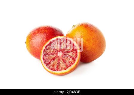 Red orange citrus isolated on white background Stock Photo