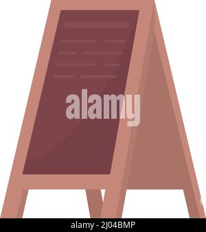 Outdoor signage stand semi flat color vector object Stock Vector