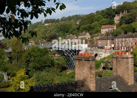 The Iron Bridge near Telford, Shropshire UK Stock Photo