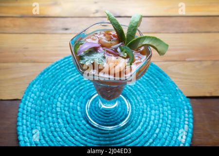 Mexican shrimp cocktail Stock Photo