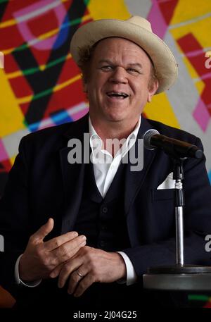 American-Irish actor John C. Reilly during a photocall for St. Patrick's Festival International at The Gravity Bar in The Guinness Storehouse, Dublin. John will appear in the national St. Patrick's Day Parade in Dublin on March 17, alongside Grand Marshal's Paralympic gold medal swimmer Ellen Keane and Olympic gold medal boxer Kellie HarringtonPicture date: Wednesday March 16, 2022. Stock Photo