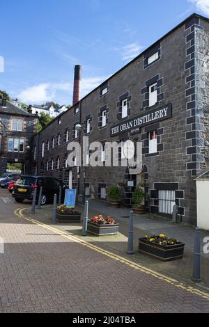 The Oban Distillery building in Oban, Scotland, United Kingdom Stock Photo