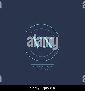 Luxury modern VX Initial Letter Business Logo Design Alphabet Icon Vector Symbol. Stock Vector