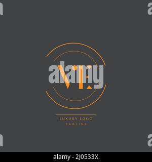 Luxury modern VE Initial Letter Business Logo Design Alphabet Icon Vector Symbol. Stock Vector