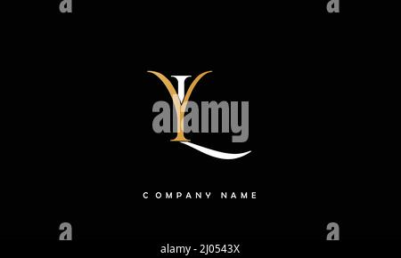 YL or ly alphabets letters logo monogram Stock Vector