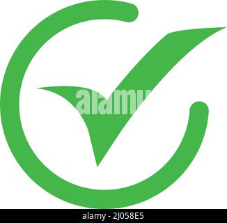 Check mark icon. Editable vector. EPS10. Stock Vector