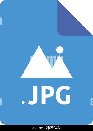 Modern JPG files. Image file storage extension. File format. Editable vector. Stock Vector