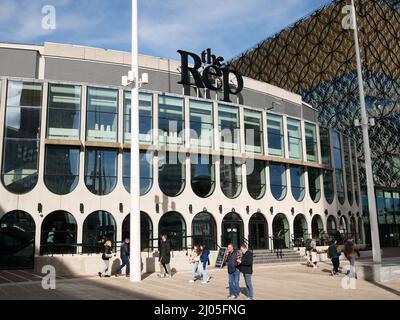 Birmingham Repertory Theatre, on Centenary Square in Birmingham, England. Stock Photo
