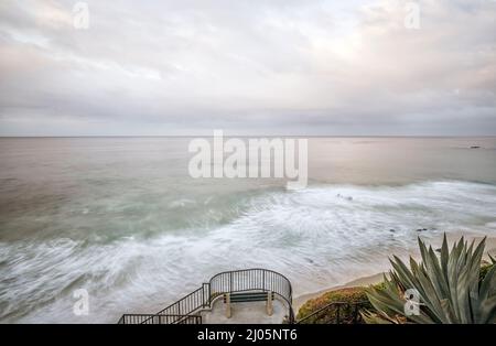 View from a overlook point above Agate Street Beach. Laguna Beach, California, USA. Stock Photo