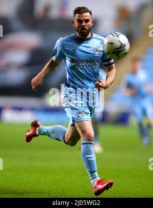 Coventry City's Matt Godden during the Sky Bet Championship match at the Coventry Building Society Arena, Coventry. Picture date: Wednesday March 16, 2022. Stock Photo