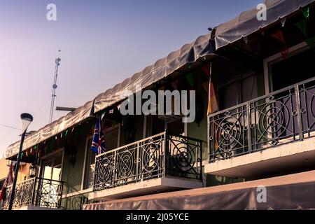 Old building at Cozumel, Mexico. Stock Photo
