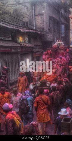 lord shiva playing holi