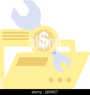Fixed price icon fix cost vector dollar deposit Stock Vector