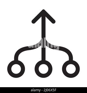 Consolidation icon vector for graphic design, logo, website, social media, mobile app, UI illustration. Stock Vector