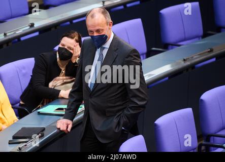 Berlin, Germany. 16th Mar, 2022. CDU politician Friedrich Merz. Credit: Annette Riedl/dpa/Archivbild/dpa/Alamy Live News Stock Photo