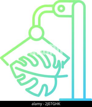 Genetically modifying houseplant gradient linear vector icon Stock Vector