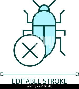 Combat insects RGB color icon Stock Vector