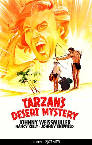 JOHNNY WEISSMULLER in TARZAN'S DESERT MYSTERY (1943), directed by WILHELM THIELE. Credit: RKO / Album Stock Photo