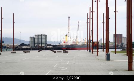 Titanic dry dock at Titanic experience Belfast Stock Photo