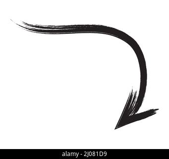 Vectpr Banner Dirty hand drawn black banner made with paintbrush Stock Photo - Alamy