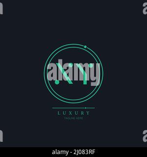 Letter XY logo icon design template elements Stock Vector
