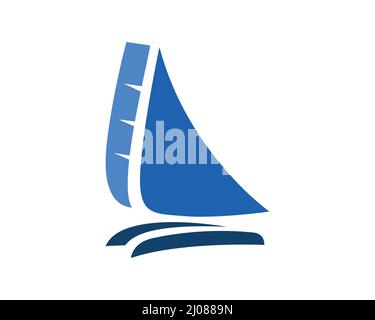 Catamaran, Yacht and Boat Symbol Stock Vector