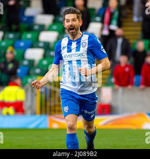 Cliftonville Vs Coleraine, Bet McLean League Cup Final, 13th March 2022 Stock Photo