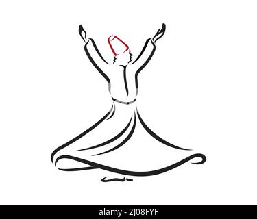 Whirling Dervishes Mevlana Sufi Hand Drawn Sketch Stock Illustration -  Download Image Now - Sufism, Painting - Art Product, Arabic Style - iStock